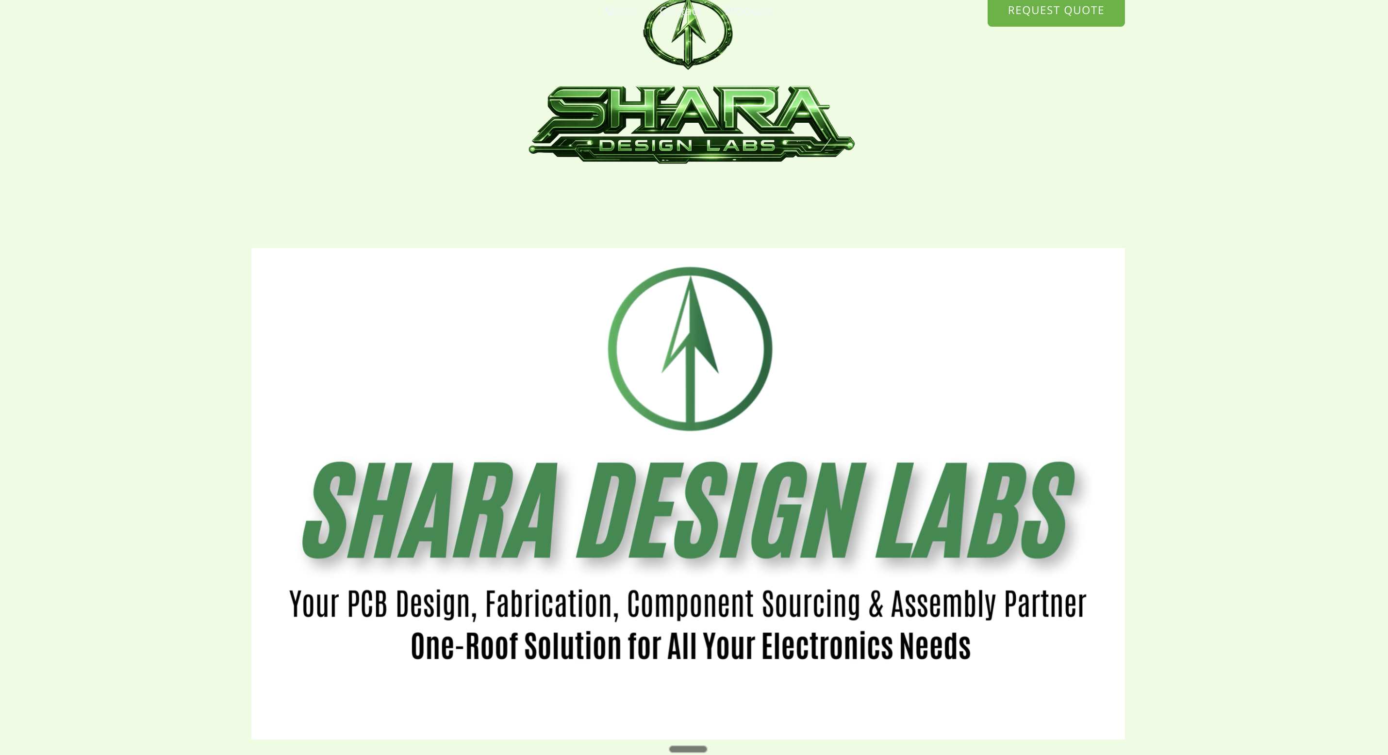 Shara Design Labs — previous desktop website